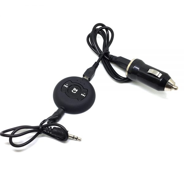 Bluetooth приемник+спикерфон Music Receiver H-366 3.5mm audio jack для использования в автомобиле