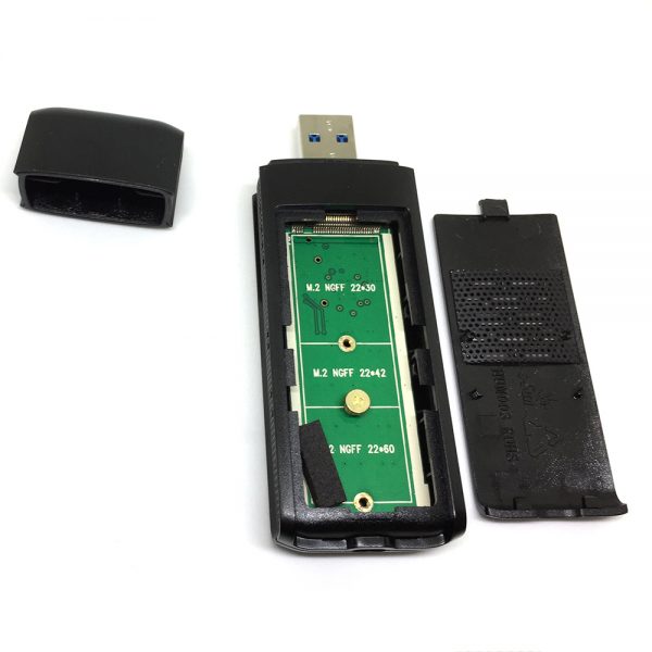 Внешний корпуc для M.2(NGFF) SSD key B, USB3.0, Espada 7022U3 в виде флешки