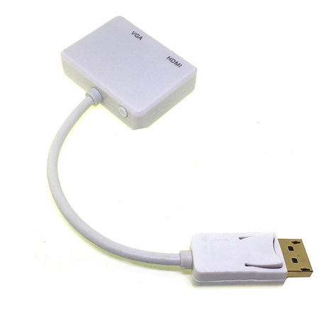 Видеоадаптер Display Port Male to VGA & HDMI модель: EdpVGHI Espada