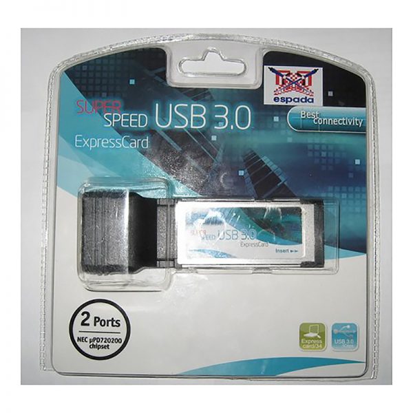 Контроллер Expresscard/34mm, USB 3.0, 2 port , NEC Nec µ PD720200