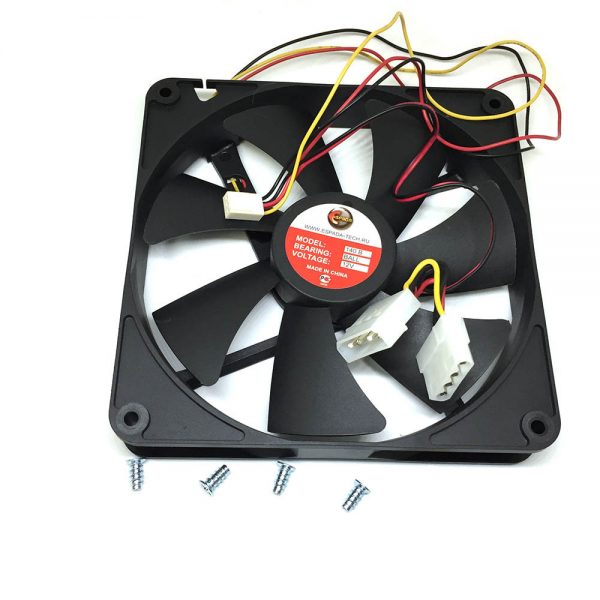 Вентилятор охлаждения 140B, 140mm DC Fan, 3pin + 4pin