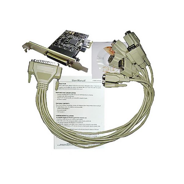 Контроллер PCI-E to 4 RS232 порт(4 COM/SERIAL port), chip MCS9904CV, FG-EMT01A-1, Espada