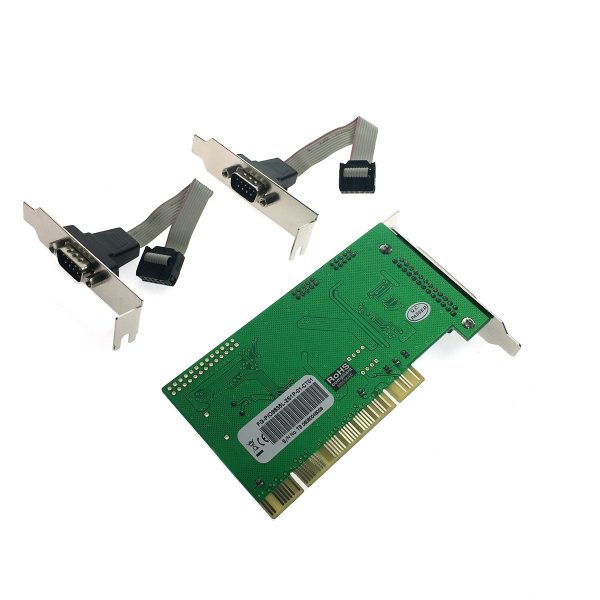 Контроллер PCI - 2 RS232 + 1 Printer port /2 COM + 1 LPT/ chipset NetMos 9835P, FG-PIO9835-2S1P-01-CT01 low profile Espada
