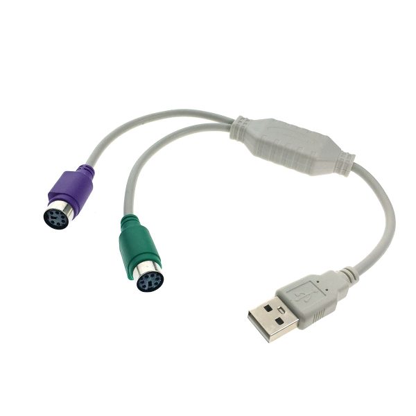 Кабель USB to 2xPS/2 /keyboard + mouse/ 20cм Espada, EUSBM/2xPS/220
