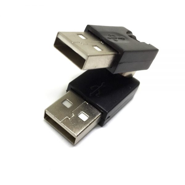 Переходник USB 2.0 type A male type A male, поворотный в 2-х плоскостях 360°/ 270°