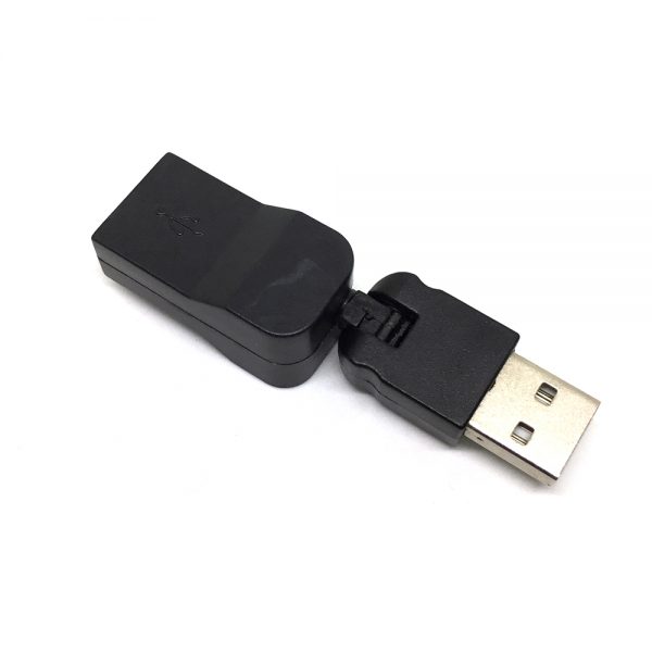 Переходник USB 2.0 type A male USB 2.0 type A female поворотный