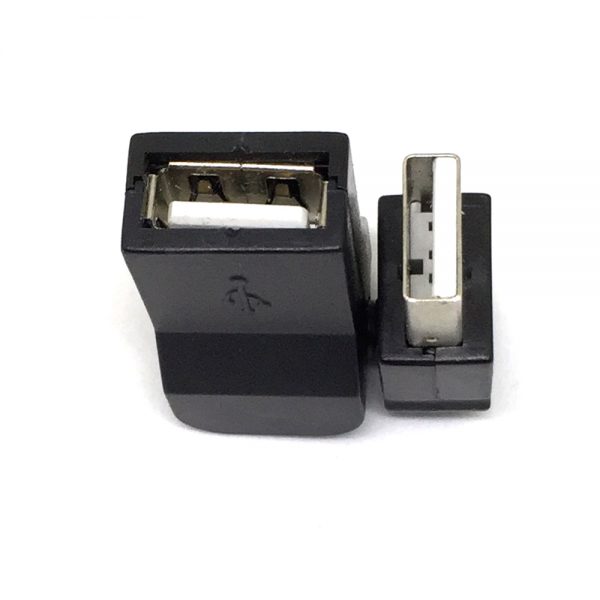 Переходник USB 2.0 type A male USB 2.0 type A female поворотный 360° whistle Sharp