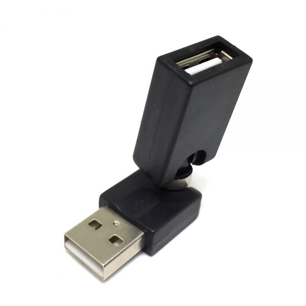 Переходник USB 2.0 type A male - USB 2.0 type A female, поворотный 360° Espada EUSB2Am-Af360