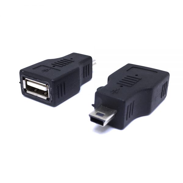 Переходник USB 2.0 type A female to mini USB type B male OTG, EUSB2AF-mUBmad