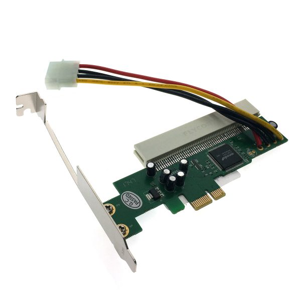 Адаптер PCI-E x1 male to PCI female 4 pin power, EPCIF-PCIM4pAd