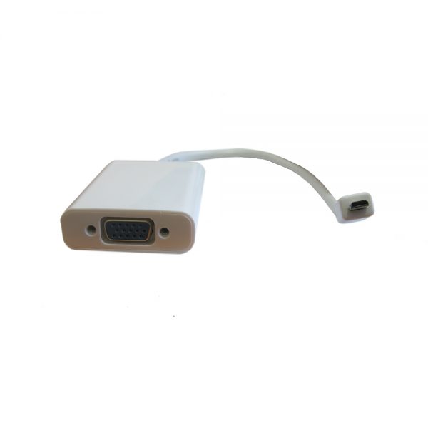 Конвертер micro HDMI type A male 19 pin to VGA female 15 pin со звуком 3.5mm