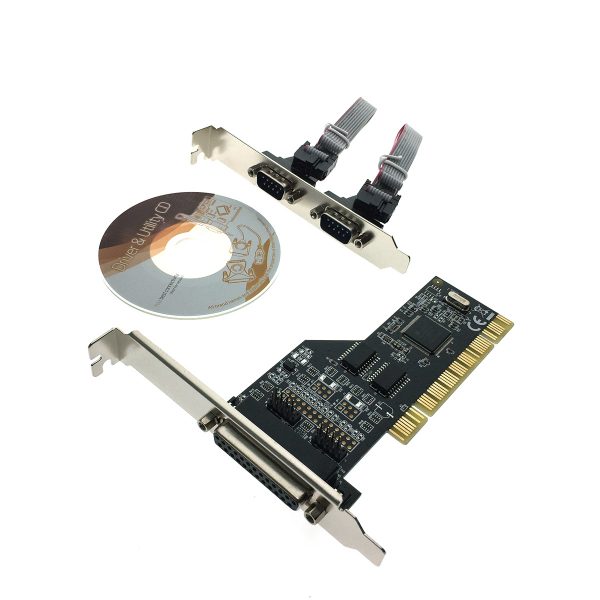 Контроллер PCI to 2 RS232 + 1 Printer порт /2 COM + 1 LPT port/, chip MCS9865, FG-PMIO-V1T-02S1P-1-BU01