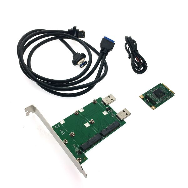 Переходник Mini PCI-E to dual Mini PCI-E card Espada FG-MCV02A-1