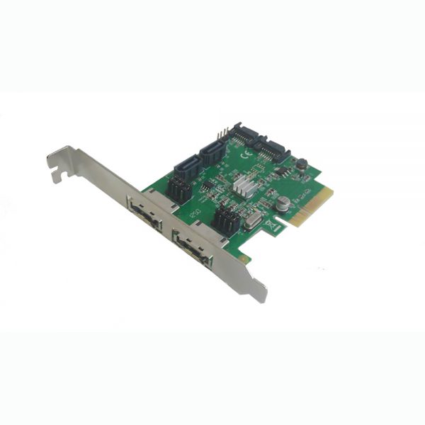 Контроллер PCI-E 2.0, 4 порта SATA6G+ 2 порта eSATA, RAID, Hyper Duo, FG-EST11B-1-CT01 Espada