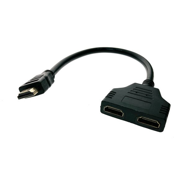 Разветвитель HDMI 19 pin male to 2*HDMI 19 pin female 25cм, Espada EHDMIM2xHDMIF25