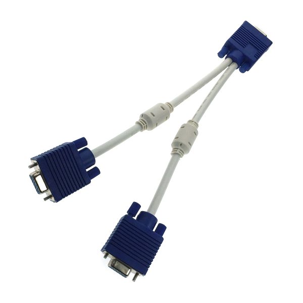 Разветвитель VGA 15 pin male to 2*VGA 15 pin female 25cm ESPADA EVGAM2xVGAF25