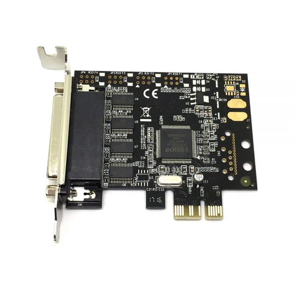 Контроллер PCI-E to 4 RS232 порт 4 COM/SERIAL port, chip MCS9904CV, FG-EMT01AL-1-BU01, low profile, Espada, oem