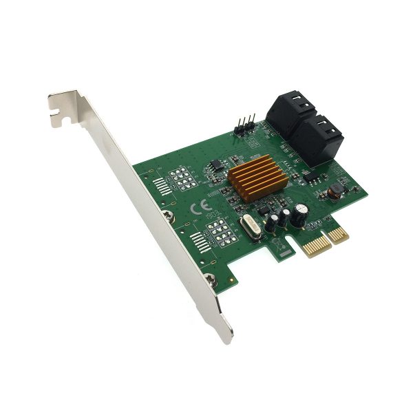 Контроллер PCI-E 2.0 to 4 port SATA3 6Gb/s,чип Marvell 88SE9215, FG-EST18A-1-BU01, Espada, oem