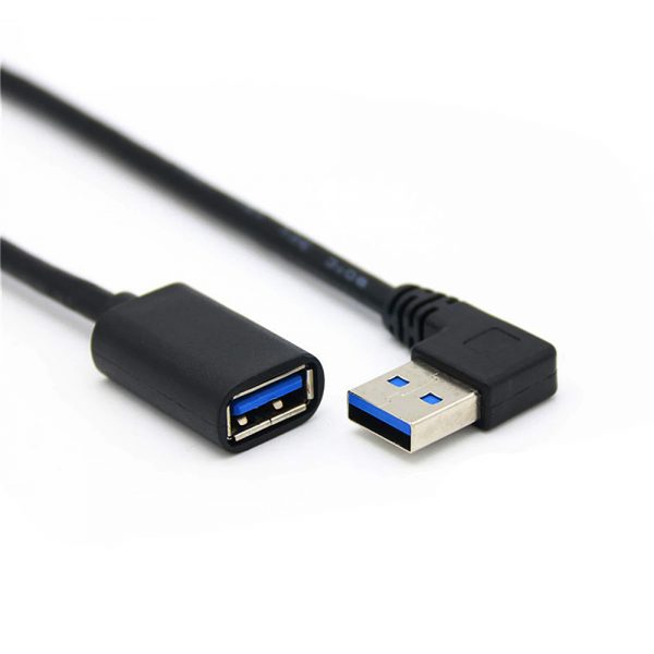 Кабель USB 3.0 type A Male to type A Female угловой 90° 30 см Espada, EUSB3M90F0.3