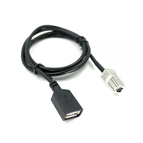 Автомобильный аудио кабель AUX to USB type A Female 1 метр, для Toyota Lexus Mazda, модель AUX40902