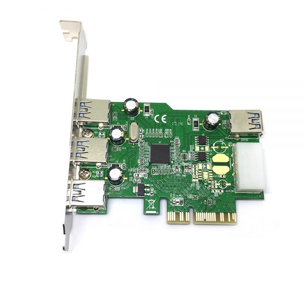 Контроллер PCI-E x1 to 3 внеш + 1 внутр порт USB 3.0, FG-EU309A-1-BU01, Espada, oem