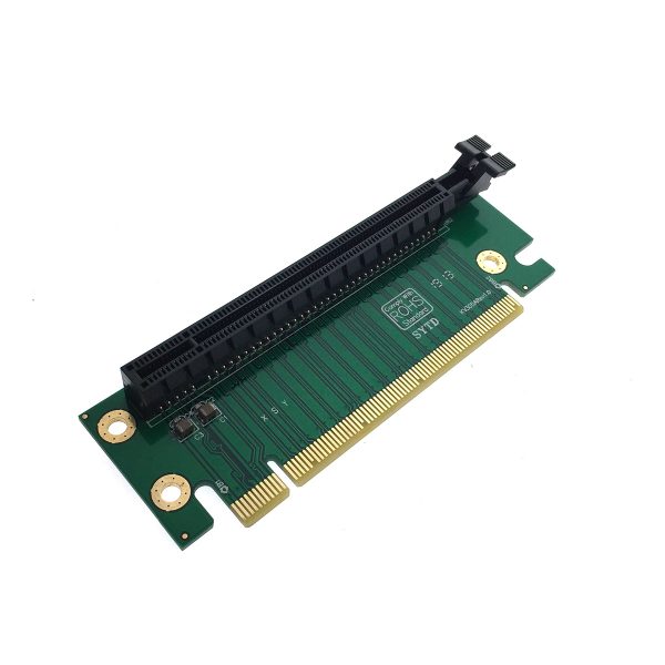 Переходник PCI-E X16 M to PCI-E X16 F, 90° угловой 2U, EPCIE162U