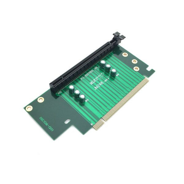 Переходник PCI-E X16 M to PCI-E X16 F, 90° угловой 4U, EPCIE164U