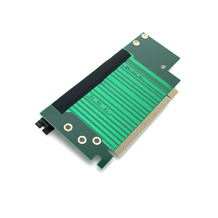 Переходник PCI-E X16 M to PCI-E X16 F, 90° угловой 4U, EPCIE164U