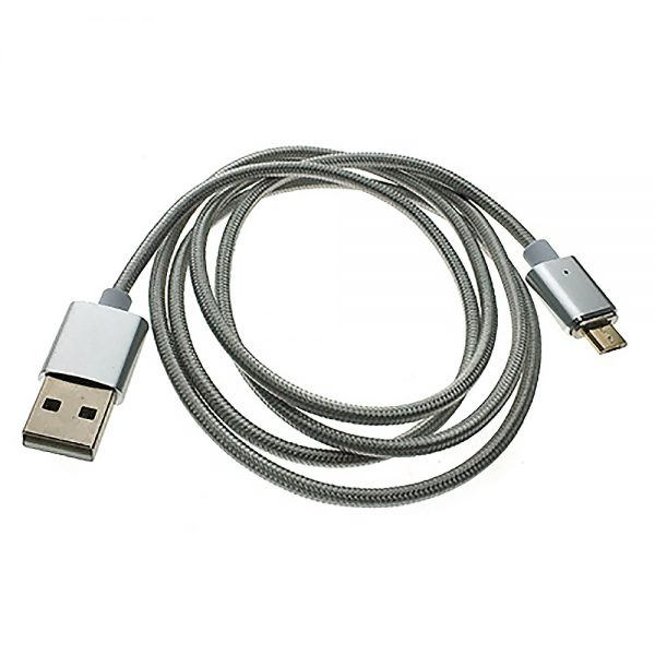 Кабель - переходник USB 2.0 type A male to micro USB type B male 1м, EuMGmc1 Espada с магнитной вставкой
