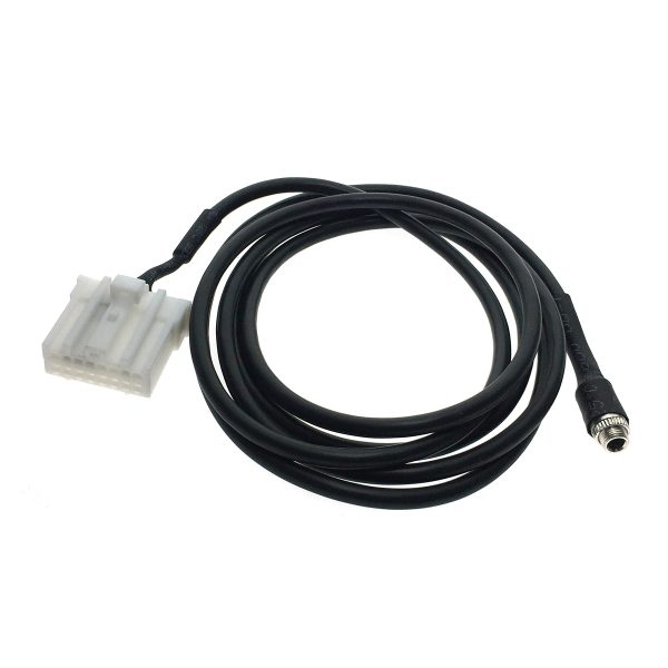 Автомобильный аудио кабель AUX 3.5mm Female с резьбой для Mazda 3/6/2/5/MX5/ RX8 М3 М6 Pentium B70, 1.2 метра модель AUX41414