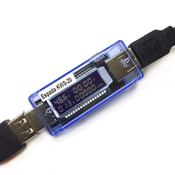 Цифровой тестер USB-порта, вольтметр, амперметр, миллиампер час, время / V, A, mAh, T-время /