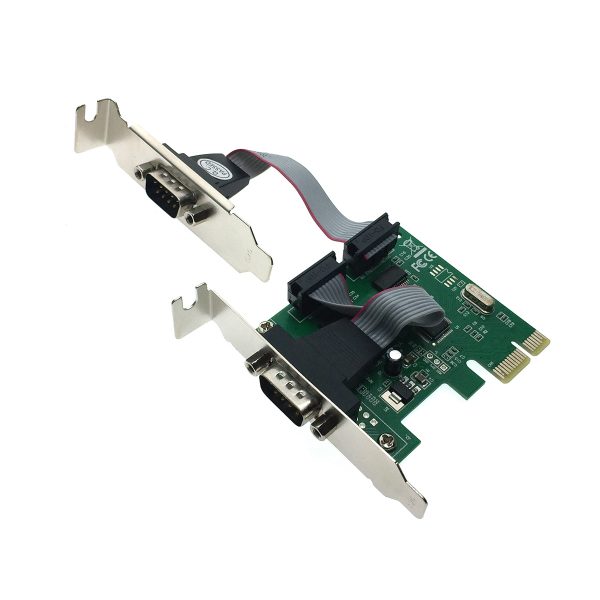Контроллер PCI-E, 2S port, WCH382, модель PCIe2SLWCH, low profile