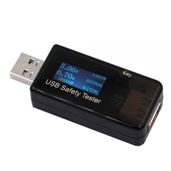 Цифровой тестер USB J7-t Espada, 12 параметров (V, A, mAh, W, Om)