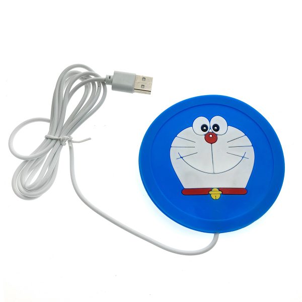 Подставка под кружку с подогревом LB-BPG силиконовая USB "Зверюшки", цвет голубой