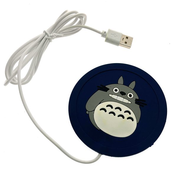 Подставка под кружку с подогревом LB-BPG силиконовая USB "Зверюшки", цвет темно синий
