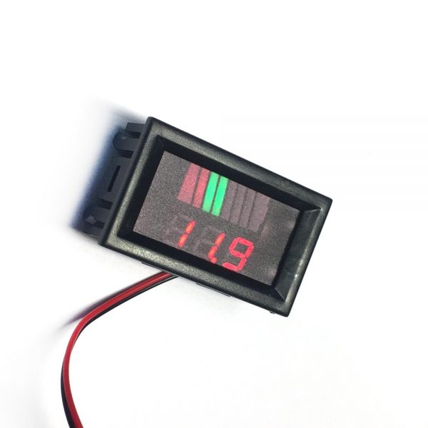 Индикатор зарядки аккумулятора Espada E-IP12V8 для 12В, 8 делений, отображение зарядки в вольтах