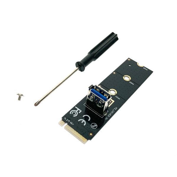 Адаптер M.2 NGFF /2242, 2260, 2280/ to USB3.0 для подключения Riser Card, модель M2U3, Espada /райзер /ризер карта
