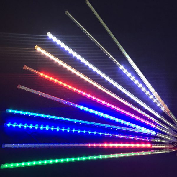 Светодиодная (LED) Гирлянда декоративная - сосульки, бегущий огонек, многоцветный, 8W, IP65, Espada