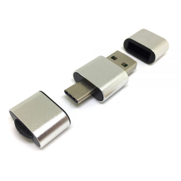 Картридер USB A+Type-C to MicroSD/TF, модель ESP-UCSD, Espada