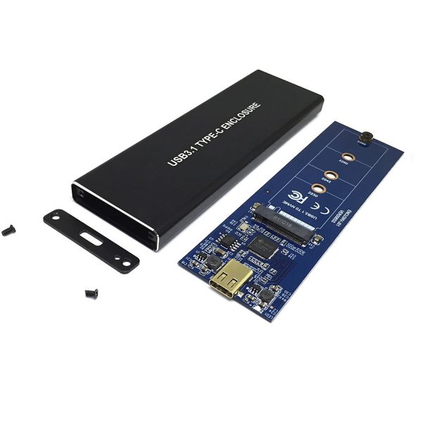 Внешний корпуc USB3.1 для M.2 nVME SSD, key M, Espada USBnVME2