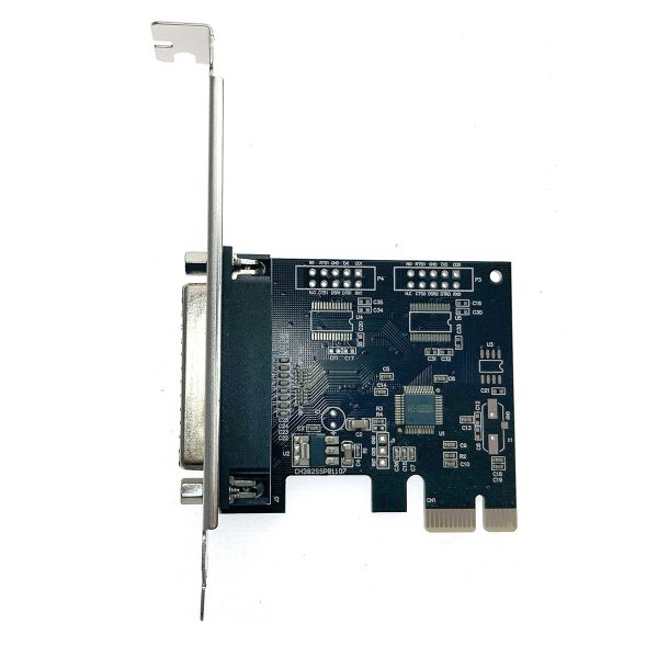 Контроллер PCI-E x1 на LPT чип WCH382, модель PCIe1PWCH Espada low profile