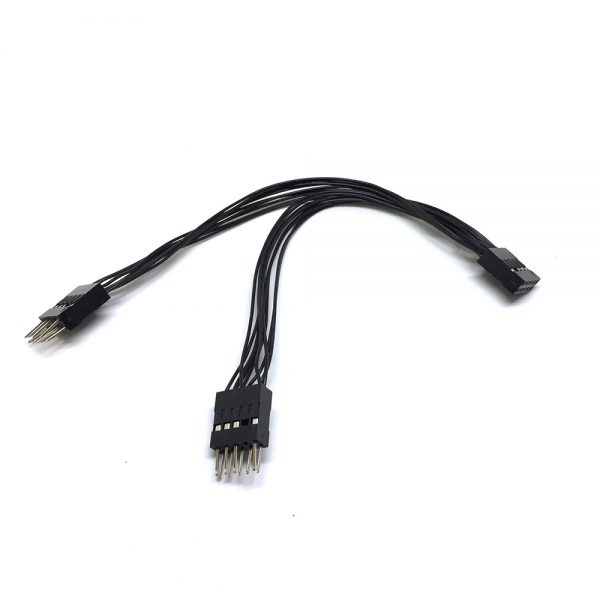 Переходник HD Audio AAFP 10pin female to 2*10pin male модель E9pFto29pM, Espada / разветвитель на 2*9pin