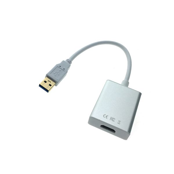 Видео конвертер USB 3.0 to HDMI Espada Видео конвертер USB 3.0 to HDMI Espada серебристый модель: EU3HDMI /переходник юсб внешняя видеокарта/