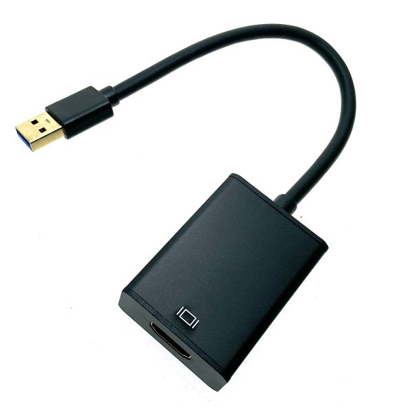 Видео конвертер USB 3.0 to HDMI Espada черный модель: EU3HDMI /переходник юсб внешняя видеокарта/