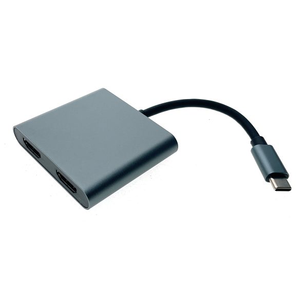 Видеоконвертер USB 3.1 type C to 2хHDMI, EusbC2hdm 4K Espada