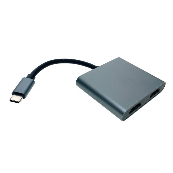Видеоконвертер USB 3.1 type C to 2хHDMI, EusbC2hdm 4K Espada