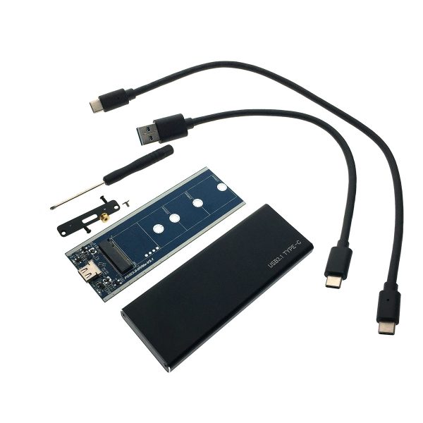 Внешний корпуc USB3.1 для M.2 nVME SSD, key M, Espada USBnVME3