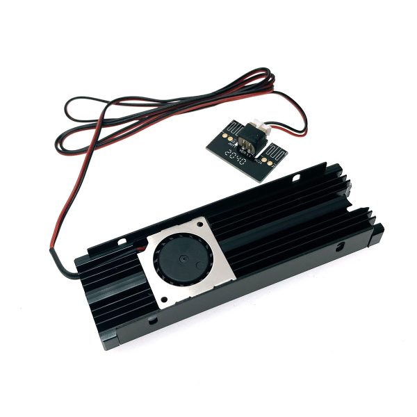 Радиатор для SSD М.2 2280 алюминиевый с активным охлаждением, модель ESP-R3
