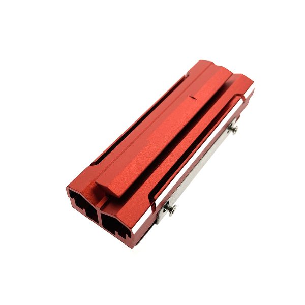 Радиатор для SSD М.2 2280 алюминиевый, модель ESP-R6, Espada, цвет красный