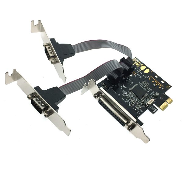 Контроллер PCI-E to 2 RS232 + 1 Printer порт /2 COM + 1 LPT port/, chip MCS9901CV, FG-EMT03AL-1-BU01 Espada